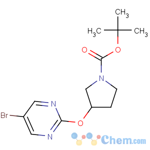 CAS No:914347-79-8 tert-butyl 3-(5-bromopyrimidin-2-yl)oxypyrrolidine-1-carboxylate