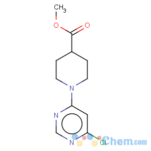 CAS No:914347-88-9 4-Piperidinecarboxylicacid, 1-(6-chloro-4-pyrimidinyl)-, methyl ester