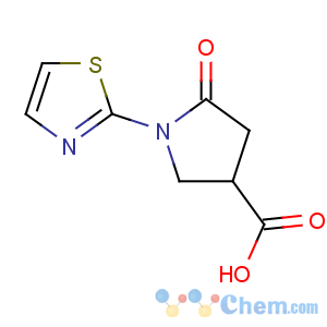 CAS No:914637-54-0 5-oxo-1-(1,3-thiazol-2-yl)pyrrolidine-3-carboxylic acid