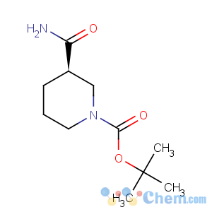 CAS No:915226-43-6 1-Piperidinecarboxylicacid, 3-(aminocarbonyl)-, 1,1-dimethylethyl ester, (3R)-