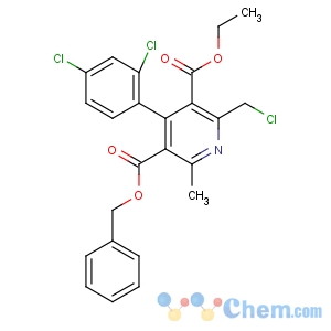 CAS No:915296-81-0 5-O-benzyl 3-O-ethyl<br />2-(chloromethyl)-4-(2,4-dichlorophenyl)-6-methylpyridine-3,<br />5-dicarboxylate