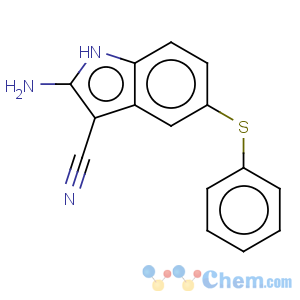 CAS No:91531-98-5 1H-Indole-3-carbonitrile,2-amino-5-(phenylthio)-