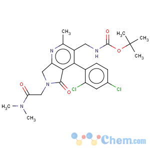 CAS No:915731-88-3 [4-(2,4-Dichlorophenyl)-6-dimethylcarbamoylmethyl-2-methyl-5-oxo-6,7-dihydro-5H-pyrrolo[3,4-b]pyridin-3-ylmethyl]carbamic acid tert-butyl ester