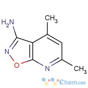 CAS No:916792-12-6 4,6-dimethyl-[1,2]oxazolo[5,4-b]pyridin-3-amine