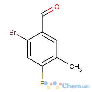 CAS No:916792-17-1 2-bromo-4-fluoro-5-methylbenzaldehyde