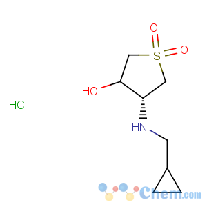 CAS No:916901-08-1 trans-4-(Cyclopropylmethyl-amino)-1,1-dioxo-tetrahydrothiophen-3-ol hydrochloride