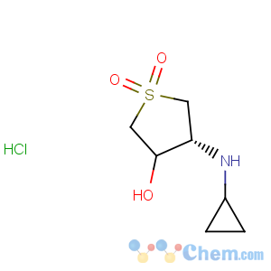 CAS No:916901-09-2 trans-4-Cyclopropylamino-1,1-dioxo-tetrahydrothiophen-3-ol hydrochloride