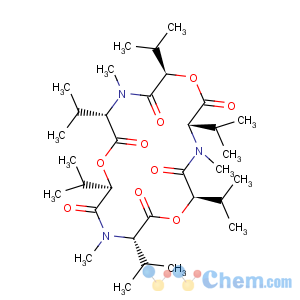 CAS No:917-13-5 Cyclo[(2R)-2-hydroxy-3-methylbutanoyl-N-methyl-L-valyl-(2R)-2-hydroxy-3-methylbutanoyl-N-methyl-L-valyl-(2R)-2-hydroxy-3-methylbutanoyl-N-methyl-L-valyl]