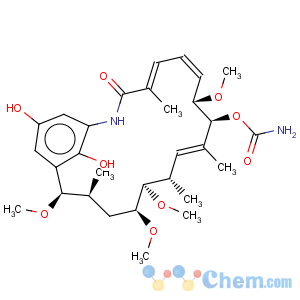 CAS No:91700-93-5 (15r)-18,21-didehydro-17-demethoxy-18,21-dideoxo-18,21-dihydroxy-15-methoxy-11-o-methylgeldanamycin