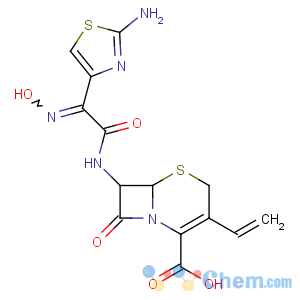 CAS No:91832-40-5 (6R,7R)-7-[[(2Z)-2-(2-amino-1,<br />3-thiazol-4-yl)-2-hydroxyiminoacetyl]amino]-3-ethenyl-8-oxo-5-thia-1-<br />azabicyclo[4.2.0]oct-2-ene-2-carboxylic acid