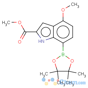 CAS No:919119-67-8 methyl 4-methoxy-7-(4,4,5,5-tetramethyl-1,3,2-dioxaborolan-2-yl)-1h-indole-2-carboxylate
