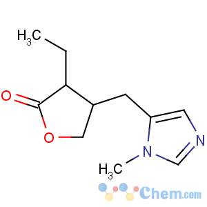 CAS No:92-13-7 (3S,4R)-3-ethyl-4-[(3-methylimidazol-4-yl)methyl]oxolan-2-one