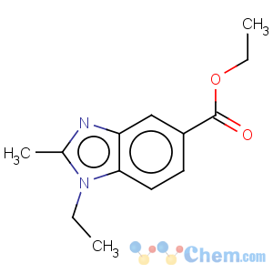 CAS No:92108-02-6 1H-Benzimidazole-5-carboxylicacid, 1-ethyl-2-methyl-, ethyl ester