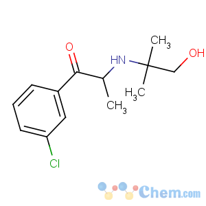 CAS No:92264-81-8 1-(3-chlorophenyl)-2-[(1-hydroxy-2-methylpropan-2-yl)amino]propan-1-one