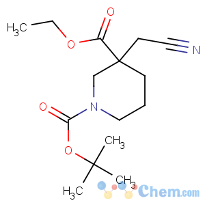 CAS No:923009-49-8 1-O-tert-butyl 3-O-ethyl 3-(cyanomethyl)piperidine-1,3-dicarboxylate