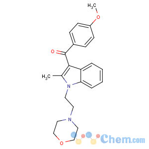 CAS No:92623-83-1 (4-methoxyphenyl)-[2-methyl-1-(2-morpholin-4-ylethyl)indol-3-yl]<br />methanone