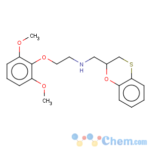CAS No:92642-94-9 1,4-Benzoxathiin-2-methanamine,N-[2-(2,6-dimethoxyphenoxy)ethyl]-2,3-dihydro-