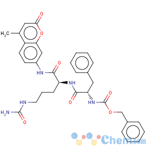 CAS No:92745-52-3 L-Ornithinamide,N-[(phenylmethoxy)carbonyl]-L-phenylalanyl-N5-(aminocarbonyl)-N-(4-methyl-2-oxo-2H-1-benzopyran-7-yl)-(9CI)