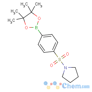 CAS No:928657-21-0 1-[4-(4,4,5,5-tetramethyl-1,3,<br />2-dioxaborolan-2-yl)phenyl]sulfonylpyrrolidine