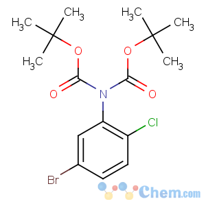 CAS No:929000-06-6 tert-butyl<br />N-(5-bromo-2-chlorophenyl)-N-[(2-methylpropan-2-yl)oxycarbonyl]carbamate