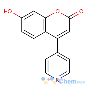 CAS No:92906-36-0 7-hydroxy-4-pyridin-4-ylchromen-2-one