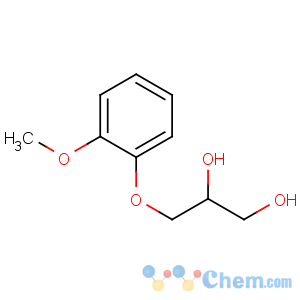 CAS No:93-14-1 3-(2-methoxyphenoxy)propane-1,2-diol