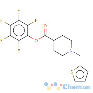 CAS No:930111-06-1 pentafluorophenyl 1-(thien-2-ylmethyl)piperidine-4-carboxylate 97