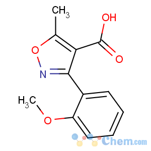 CAS No:93041-44-2 3-(2-methoxyphenyl)-5-methyl-1,2-oxazole-4-carboxylic acid