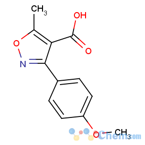 CAS No:93041-45-3 3-(4-methoxyphenyl)-5-methyl-1,2-oxazole-4-carboxylic acid