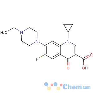 CAS No:93106-60-6 1-cyclopropyl-7-(4-ethylpiperazin-1-yl)-6-fluoro-4-oxoquinoline-3-<br />carboxylic acid