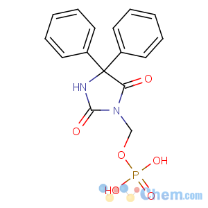 CAS No:93390-81-9 (2,5-dioxo-4,4-diphenylimidazolidin-1-yl)methyl dihydrogen phosphate