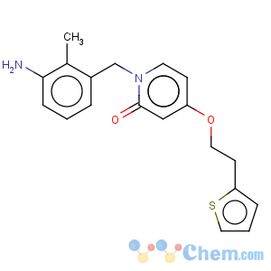 CAS No:934628-27-0 2(1H)-Pyridinone,1-[(3-amino-2-methylphenyl)methyl]-4-[2-(2-thienyl)ethoxy]-