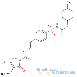 CAS No:93479-97-1 4-ethyl-3-methyl-N-[2-[4-[(4-methylcyclohexyl)carbamoylsulfamoyl]phenyl]<br />ethyl]-5-oxo-2H-pyrrole-1-carboxamide
