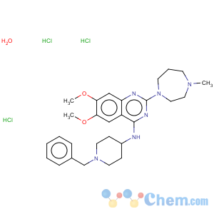 CAS No:935693-62-2 bix  01294,  2-(hexahydro-4-methyl-1h-1,4-diazepin-1-yl)-6,7-dimethoxy-n-[1-(phenylmethyl)-4-piperidinyl]-4-quinazolinamine  hydrate  trihydrochloride