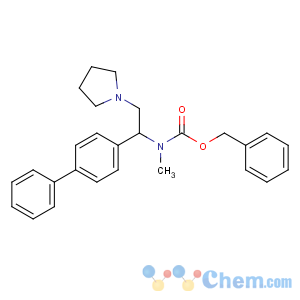 CAS No:936498-13-4 benzyl N-methyl-N-[1-(4-phenylphenyl)-2-pyrrolidin-1-ylethyl]carbamate