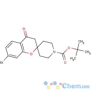 CAS No:936648-38-3 tert-butyl<br />7-bromo-4-oxospiro[3H-chromene-2,4'-piperidine]-1'-carboxylate