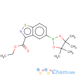 CAS No:936923-42-1 1,2-Benzisothiazole-3-carboxylicacid, 5-(4,4,5,5-tetramethyl-1,3,2-dioxaborolan-2-yl)-, ethyl ester