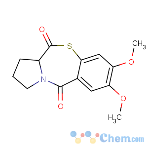 CAS No:93709-60-5 2,3-dimethoxy-6a,7,8,9-tetrahydropyrrolo[2,1-c][1,4]benzothiazepine-6,<br />11-dione