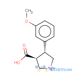 CAS No:937692-64-3 (3S,4R)-4-(3-Methoxyphenyl)pyrrolidine-3-carboxylic acid
