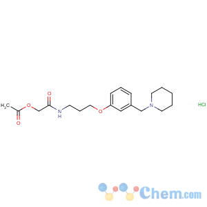 CAS No:93793-83-0 [2-oxo-2-[3-[3-(piperidin-1-ylmethyl)phenoxy]propylamino]ethyl]<br />acetate