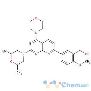 CAS No:938440-64-3 [5-[2-[(2R,6S)-2,6-dimethylmorpholin-4-yl]-4-morpholin-4-ylpyrido[2,<br />3-d]pyrimidin-7-yl]-2-methoxyphenyl]methanol