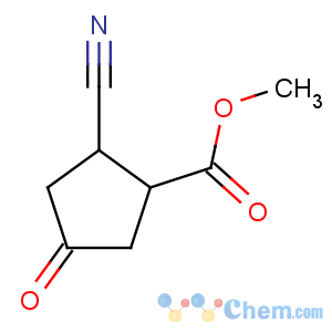 CAS No:93929-61-4 Cyclopentanecarboxylicacid, 2-cyano-4-oxo-, methyl ester, (1R-trans)- (9CI)