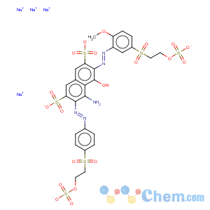 CAS No:93951-21-4 2,7-Naphthalenedisulfonicacid,4-amino-5-hydroxy-6-[2-[2-methoxy-5-[[2-(sulfooxy)ethyl]sulfonyl]phenyl]diazenyl]-3-[2-[4-[[2-(sulfooxy)ethyl]sulfonyl]phenyl]diazenyl]-,sodium salt (1:4)