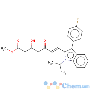 CAS No:93957-52-9 3-Methyl(E)-7-[3-(4-fluorophenyl)-1-methylethyl-indol-2-yl]-3-hydroxy-5-oxohept-6-enoate