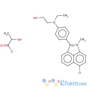 CAS No:93981-03-4 6-Chloro-2-(4-(ethyl(2-hydroxyethyl)amino)phenyl)-1-methylbenz(cd)indolium lactate