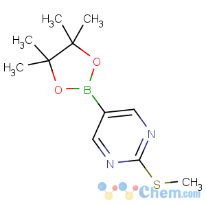 CAS No:940284-18-4 2-methylsulfanyl-5-(4,4,5,5-tetramethyl-1,3,<br />2-dioxaborolan-2-yl)pyrimidine