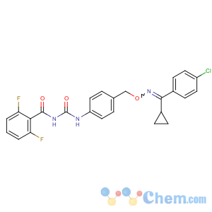 CAS No:94050-52-9 N-[[4-[[(E)-[(4-chlorophenyl)-cyclopropylmethylidene]amino]oxymethyl]<br />phenyl]carbamoyl]-2,6-difluorobenzamide