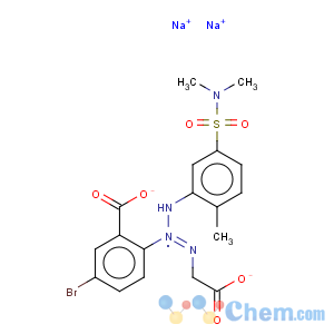 CAS No:94109-84-9 Benzoic acid,5-bromo-2-[1-(carboxymethyl)-3-[5-[(dimethylamino)sulfonyl]-2-methylphenyl]-2-triazen-1-yl]-,sodium salt (1:?)
