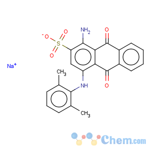 CAS No:94110-13-1 2-Anthracenesulfonicacid, 1-amino-4-[(2,6-dimethylphenyl)amino]-9,10-dihydro-9,10-dioxo-, sodiumsalt (1:?)