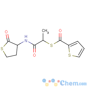 CAS No:94149-41-4 S-[1-oxo-1-[(2-oxothiolan-3-yl)amino]propan-2-yl]<br />thiophene-2-carbothioate